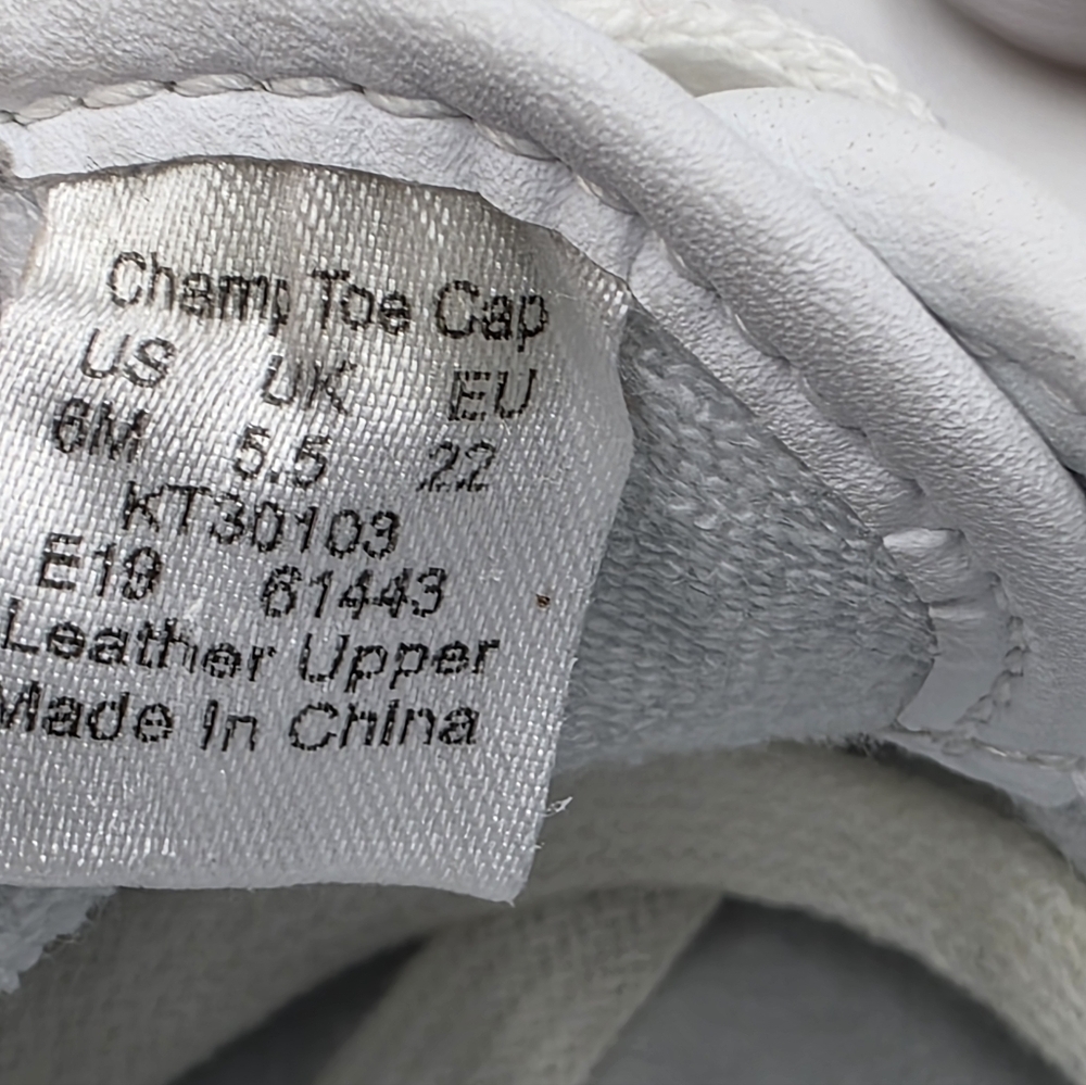 Keds little kids Champion Toe Cap white sneakers size 6 - Picture 7 of 9